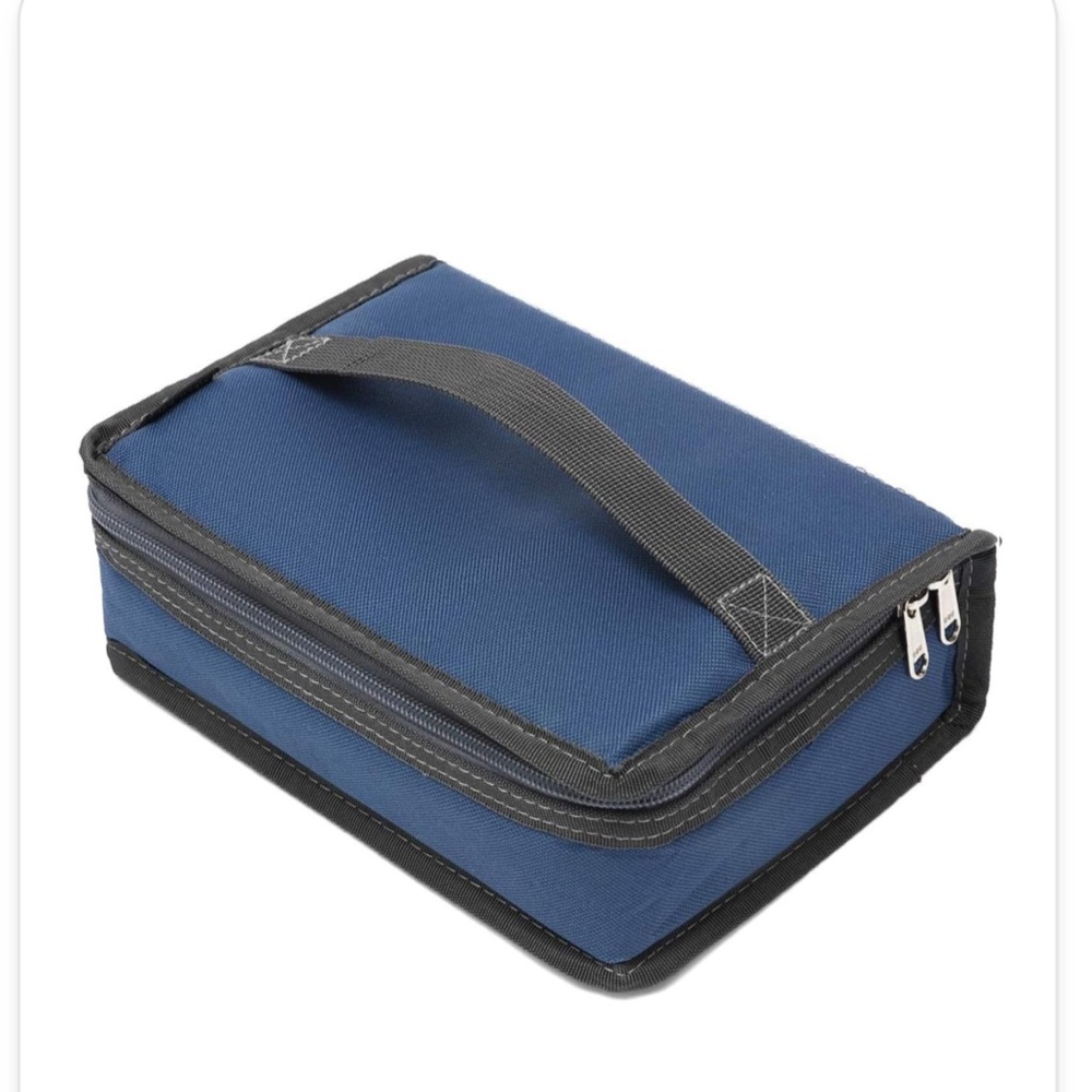 Insulated Blue Lunch Bag